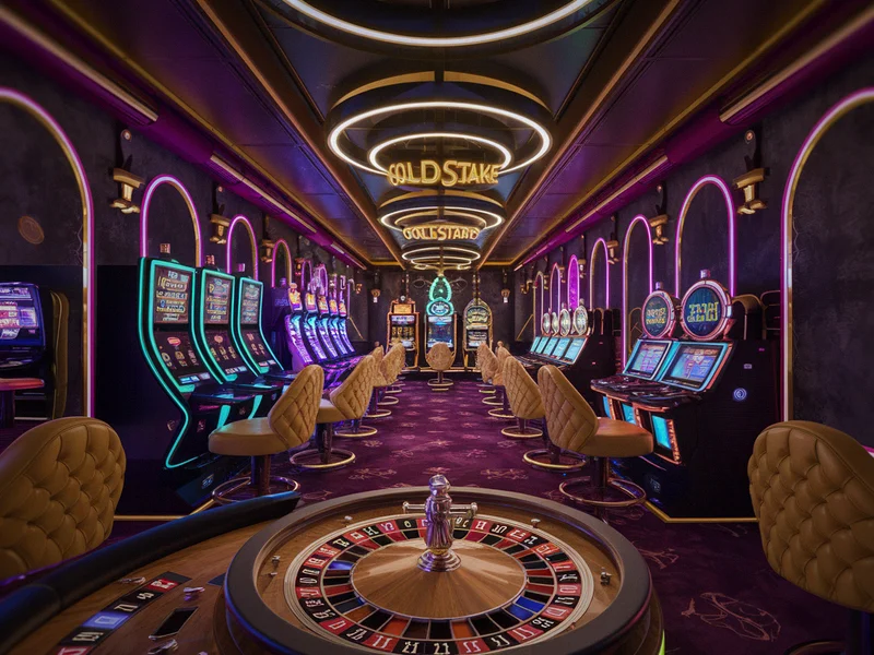 Lobby principal GoldStake avec jackpots progressifs affichés